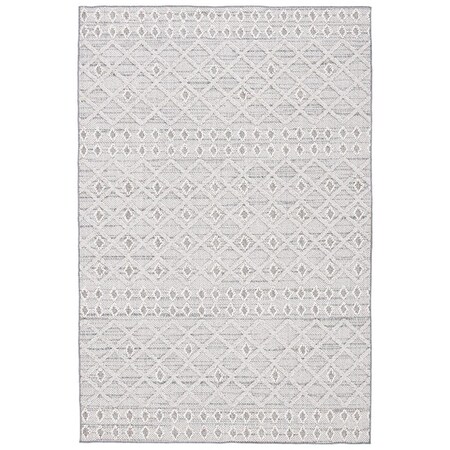 Safavieh 8 x 10 ft. Global Indoor & Outdoor Rectangle Power Loomed Rug Grey & Ivory GLB870F-8